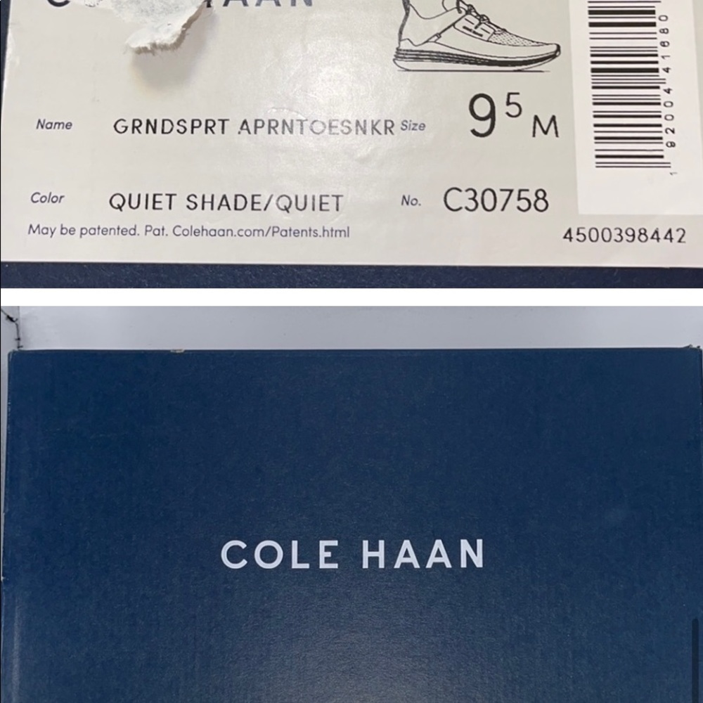 Cole Haan Mens Grandsport Size 9.5 C30758 Grey & Yellow. Never worn original box - Picture 8 of 8